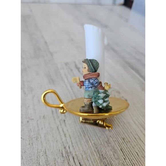 Bradford Hummel candle ornament berta clip boy tree Xmas decor - Picture 1 of 9